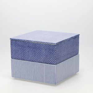 重箱 中＋蓋 2段セット 呉須 / 呉須 0063