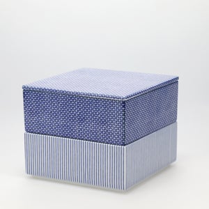 重箱 中＋蓋 2段セット 呉須 / 呉須 0064