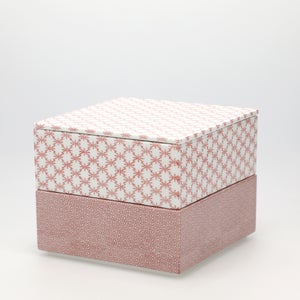 重箱 中＋蓋 2段セット 赤絵 / 赤絵 0184