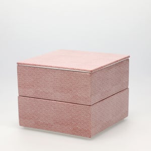 重箱 中＋蓋 2段セット 赤絵 / 赤絵 0189