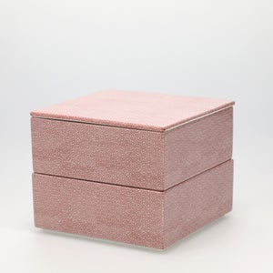 重箱 中＋蓋 2段セット 赤絵 / 赤絵 0190