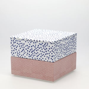 重箱 中＋蓋 2段セット 呉須 / 赤絵 0131