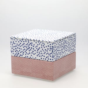 重箱 中＋蓋 2段セット 呉須 / 赤絵 0132