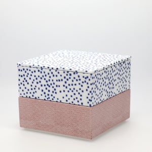 重箱 中＋蓋 2段セット 呉須 / 赤絵 0133