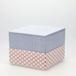 重箱 中＋蓋 2段セット 呉須 / 赤絵 0143