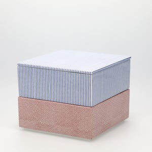 重箱 中＋蓋 2段セット 呉須 / 赤絵 0149