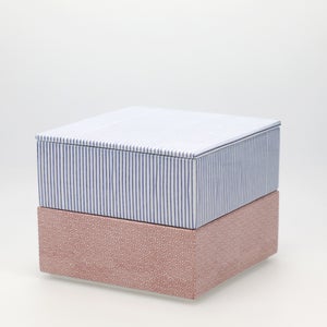 重箱 中＋蓋 2段セット 呉須 / 赤絵 0151