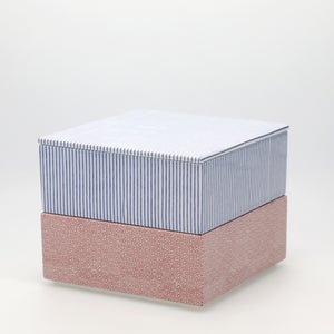 重箱 中＋蓋 2段セット 呉須 / 赤絵 0152