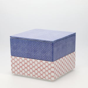 重箱 中＋蓋 2段セット 呉須 / 赤絵 0160