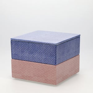 重箱 中＋蓋 2段セット 呉須 / 赤絵 0169