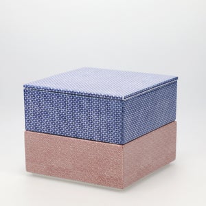 重箱 中＋蓋 2段セット 呉須 / 赤絵 0170