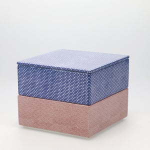 重箱 中＋蓋 2段セット 呉須 / 赤絵 0171