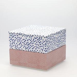 重箱 中＋蓋 2段セット 呉須 / 赤絵 0131