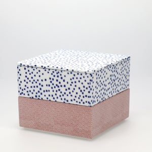 重箱 中＋蓋 2段セット 呉須 / 赤絵 0133