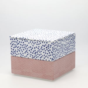 重箱 中＋蓋 2段セット 呉須 / 赤絵 0134