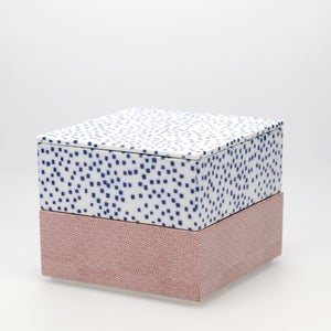 重箱 中＋蓋 2段セット 呉須 / 赤絵 0135