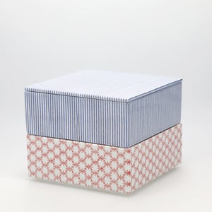 重箱 中＋蓋 2段セット 呉須 / 赤絵 0143