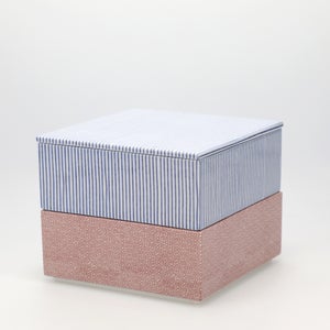 重箱 中＋蓋 2段セット 呉須 / 赤絵 0149