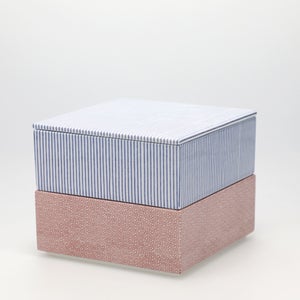 重箱 中＋蓋 2段セット 呉須 / 赤絵 0152
