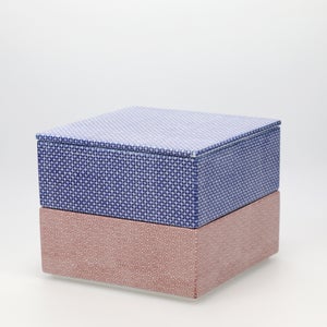 重箱 中＋蓋 2段セット 呉須 / 赤絵 0167