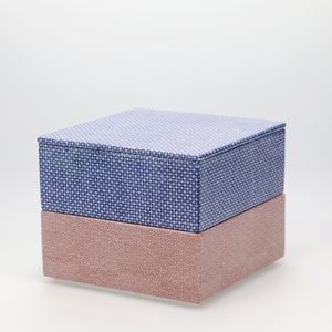 重箱 中＋蓋 2段セット 呉須 / 赤絵 0168