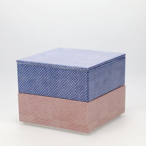 重箱 中＋蓋 2段セット 呉須 / 赤絵 0170