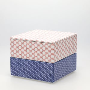 重箱 中＋蓋 2段セット 赤絵 / 呉須 0088