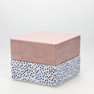 重箱 中＋蓋 2段セット 赤絵 / 呉須 0098