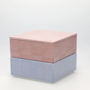 重箱 中＋蓋 2段セット 赤絵 / 呉須 0103