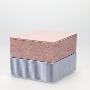 重箱 中＋蓋 2段セット 赤絵 / 呉須 0105