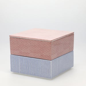 重箱 中＋蓋 2段セット 赤絵 / 呉須 0106