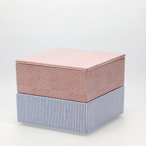 重箱 中＋蓋 2段セット 赤絵 / 呉須 0107