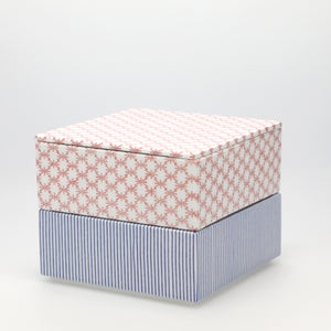 重箱 中＋蓋 2段セット 赤絵 / 呉須 0079