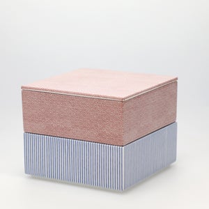 重箱 中＋蓋 2段セット 赤絵 / 呉須 0102