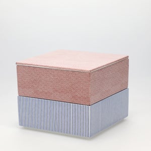 重箱 中＋蓋 2段セット 赤絵 / 呉須 0105