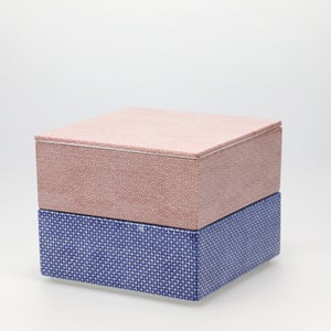 重箱 中＋蓋 2段セット 赤絵 / 呉須 0113