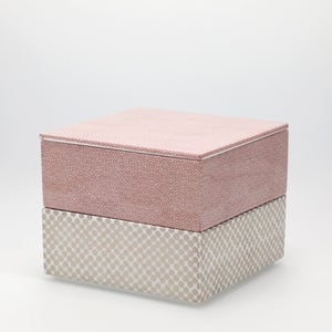 重箱 中＋蓋 2段セット 赤絵 / 銀 0024