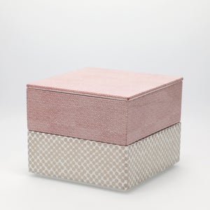 重箱 中＋蓋 2段セット 赤絵 / 銀 0024