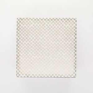 重箱 中＋蓋 2段セット 銀 / 赤絵 0030