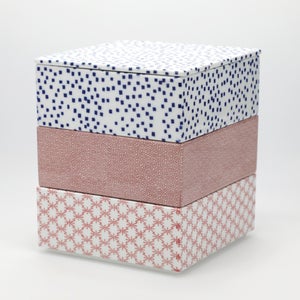 重箱 中＋蓋 3段セット 呉須 / 赤絵 / 赤絵 0011