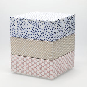 重箱 中＋蓋 3段セット 呉須 / 銀 / 赤絵 0017